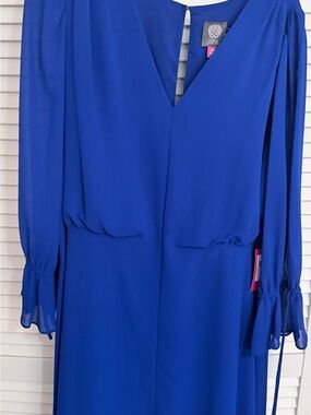 vince camuto women's lace blouson-sleeve shift dress Vince camuto lace shift dress with bell sleeves + FREE SHIPPING